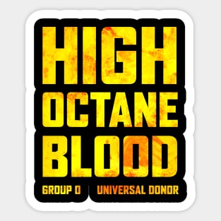 Mad Max Fury Road High Octane Blood Sticker